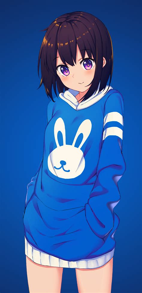 1440x2960 Blue Bunny Girl Anime 4k Samsung Galaxy Note 98