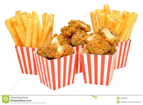 Chicken chicken nugget fried food fast food clipart. Chicken Nuggets And Fries stock photo. Image of chips ...
