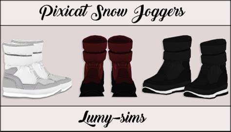 Pixicat Snow Joggers Conversion At Lumy Sims Sims 4 Updates