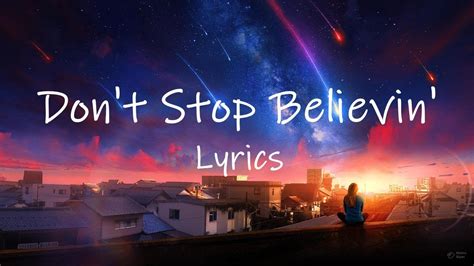 Journey Dont Stop Believin Tiktok Remix Lyrics Just A Small