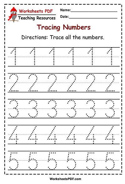 Numbers 1 50 Tracing Worksheets 1 Tracing Worksheets Shape