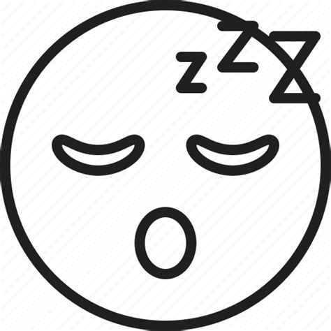 Sleeping Smiley Face Emoji