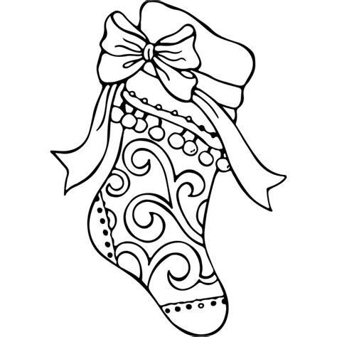 Printable Stocking Coloring Pages Printable Christmas Stocking Christmas Coloring Pages