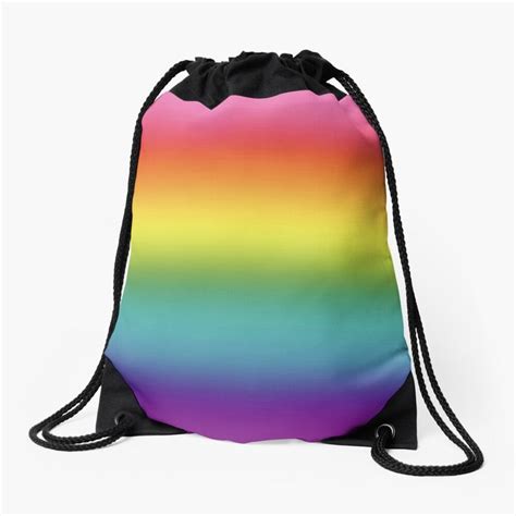 pride rainbow flag gradient drawstring bag by gsallicat rainbow flag pride rainbow flag bags