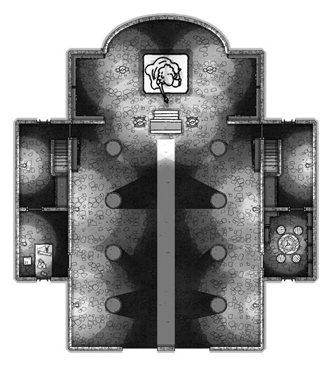 Noir Chapel Of The Silver Flame And Misc Battlemaps Reberron