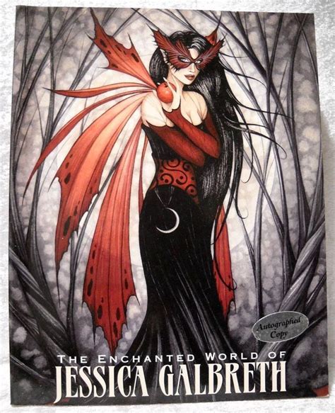 Jessica Galbreth Enchanted World Book Signed Fantasy Fairy Art Fantasy Kunst Gothic Fantasy Art