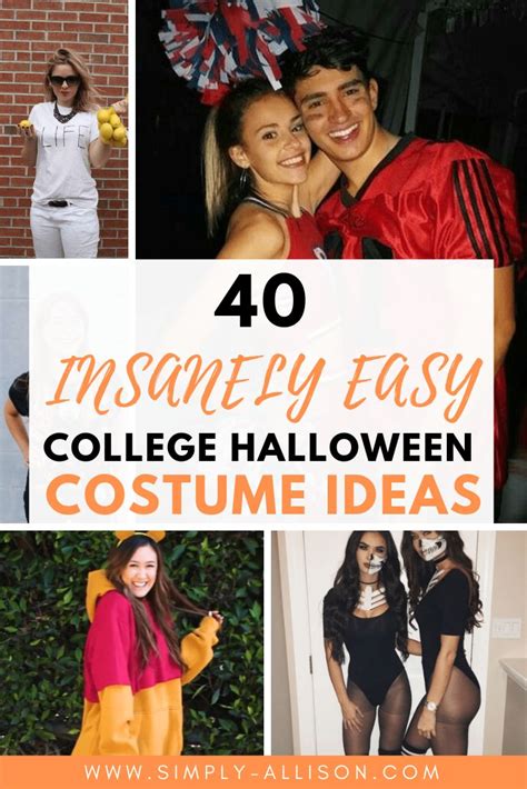 40 Easy Last Minute Costume Ideas For College Students Simply Allison