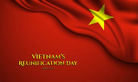 Vietnams Reunification Day Background Design Vector Illustration