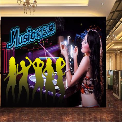 Custom Photo Wallpaper Custom Nightclub Bar Fresco Dance Hall Ktv