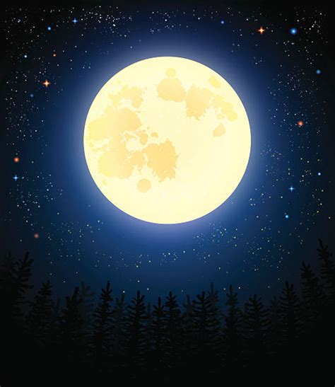 Best Full Moon Illustrations Royalty Free Vector Graphics And Clip Art