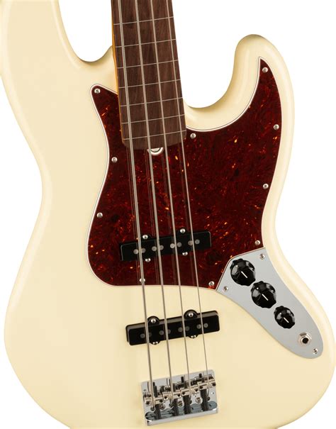 Fender American Professional Ii Jazz Bass Fretless In Olympic White