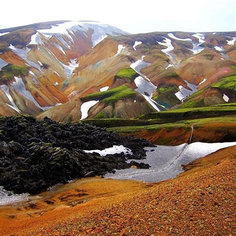 Landmannalaugar Geothermal Hot Springs In Iceland Geothermal Hot