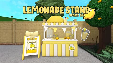 Bloxburg Lemonade Stand Update 097 Summer Update Youtube