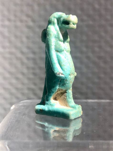 Oud Egyptisch Faiance Blauw Turkoois Amulet Van Taweret Catawiki