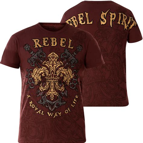Rebel Spirit T Shirt Ssk111155 With Appliques Print Designs With Foil