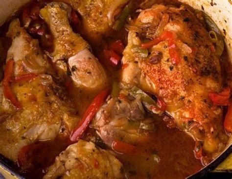 Basque Chicken Sallye Just A Pinch Recipes