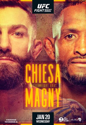 Michael keith chiesa is an american professional mixed martial artist, and sports analyst who currently competes in the welterweight divisio. Chiesa vs Magny, Alves vs Lazzez, Modafferi vs Araujo ...