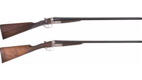 Two Engraved Double Barrel Shotguns Rock Island Auction