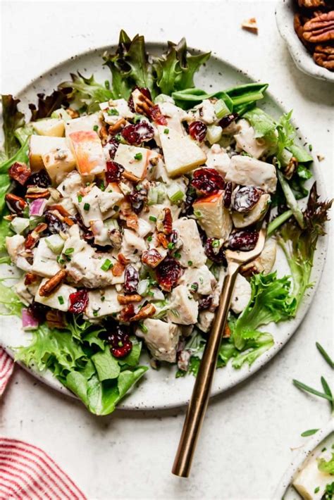 Jun 01, 2020 · while most chicken salad recipes have a similar base of chopped chicken and mayo, the little details are what make some recipes *ahem* so much better than others. Cranberry Chicken Salad with Apples - The Real Food Dietitians