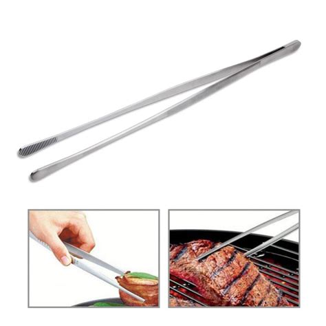 2020 30cm Barbecue Tongs Stainless Steel Extra Long Bbq Tweezers Food
