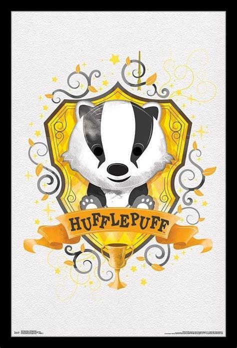 Harry Potter Hufflepuff Charm Laminated And Framed Poster Print 22 X
