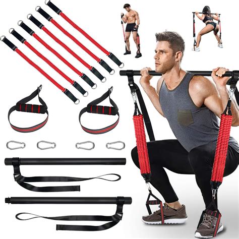 Buy Omotor Portable Pilates Bar Kit With Anti Breakage Adjustable