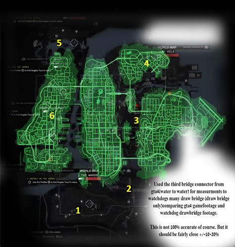 Watchdogs Entire Map Revealed Compared With Grand Theft Auto 4 And
