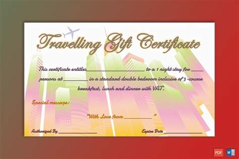 Make personalized gift certificates for a business, school, local 123 certificates offers free awards and gift certificate templates you can personalize and print for free online. Holiday Travel Gift Certificate Template - GCT