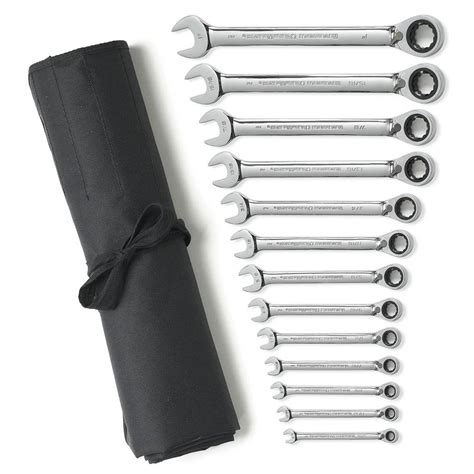 Gearwrench 9509rn 13 Piece 12 Point Reversible Combination Ratcheting