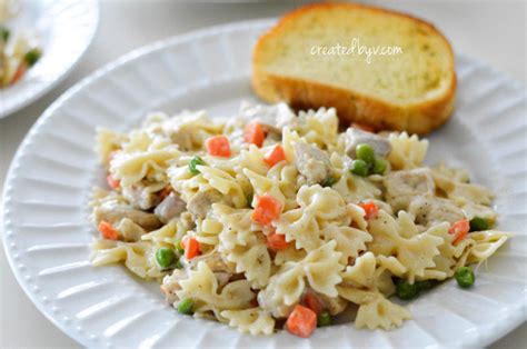 Creamy Chicken And Bowtie Pasta Created By V