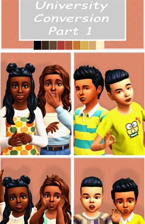 Updated For New Hair Colors Sims 4 Toddler Sims Sims 4