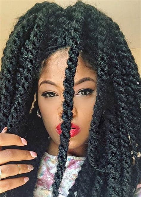 These easy braided hairstyles, ideal for all hair lengths, are perfect for a hot summer day. 45 Amazing Kinky Twist Hairstyles for Black Women (2020 ...