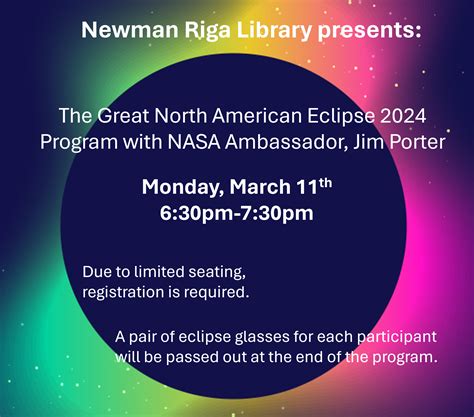 The Great North American Eclipse 2024 Program With Nasa Ambassador Jim