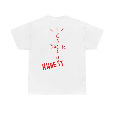 Cactus Jack Travis Scott Highest In The Room T Shirts All Etsy
