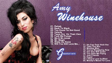 Amy Winehouse Greatest Hits Full Live Amy Winehouse Best Songs Ever Winehouse Amy Winehouse
