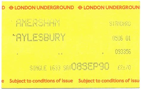 London Underground Br Ticket A London Underground Uts Issu Flickr