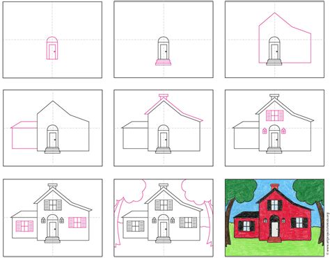How To Draw A Country House · Art Projects For Kids