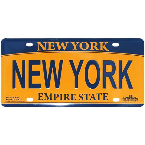 New York Novelty License Plate Citydreamshop