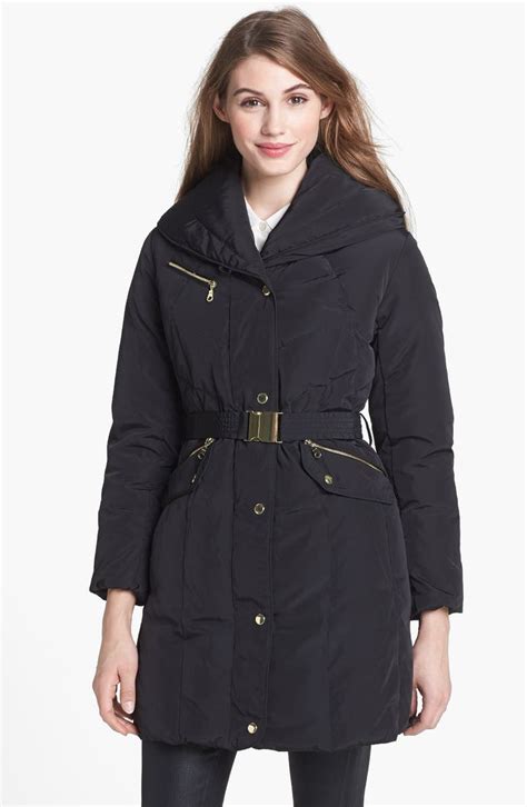 Cole Haan Oversize Collar Down And Feather Coat Petite Nordstrom