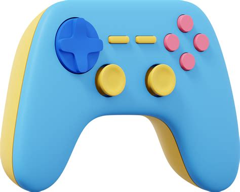 Realistic Console Game Controller Multicolored Png Icon On Transparent
