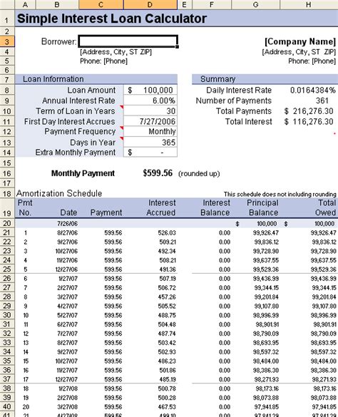 Daily Simple Interest Amortization Calculator Ecosia Images