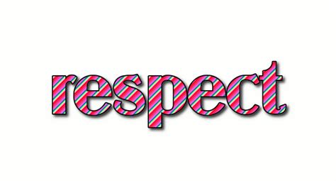 Respect Logo Free Logo Design Tool From Flaming Text