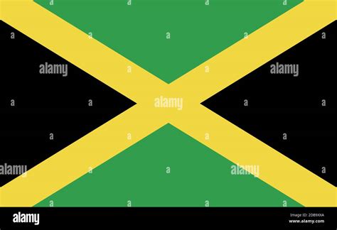 jamaica national flag in exact proportions vector illustration stock vector image and art alamy