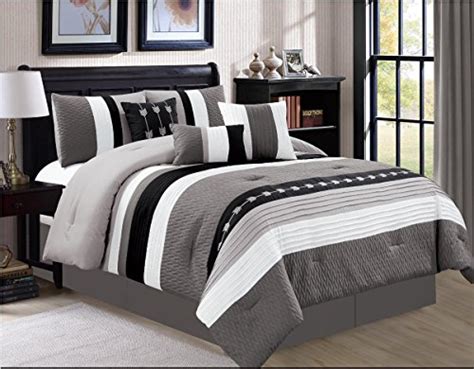 +3 colors | 4 sizesavailable in 3 colors and 4 sizes. Luxlen 7 Piece Luxury Bed in Bag Comforter Set, Oversized ...