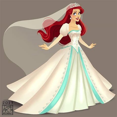 Disney Princess Ariel Wedding Dress Movie
