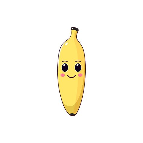 Cute Kawaii Banana Digital Art By Dmitry Mayer