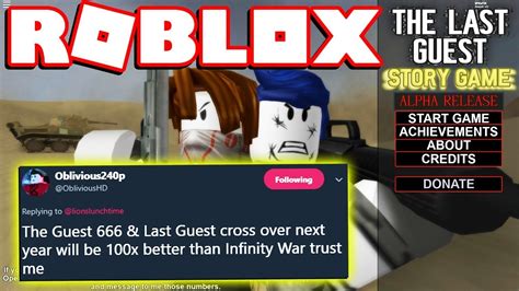 The Last Guest Story Game Guest 666 Sequel Roblox Youtube