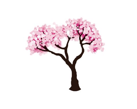 Anime Sakura Tree Transparent Background Download Sakura Clipart Tree