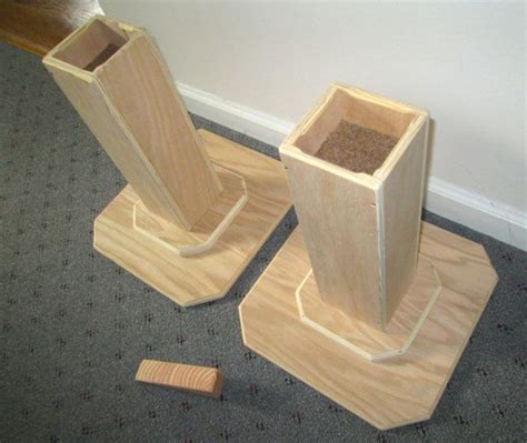 Dorm Room Bed Risers 14 Inch All Wood Construction Unfinished Square
