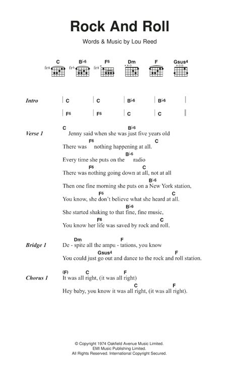 rock on guitar chords